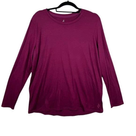 Skechers Active Long Sleeve Top Purple Go Run Lightweight Size Large - Picture 2 of 10